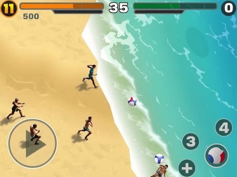 Coastal Volley Stars Gameplay Screenshot